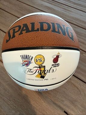 Oklahoma City Thunder Spalding 2012 NBA Finals Commemorative Basketball